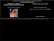 Tablet Screenshot of luxam-lingerie.fr